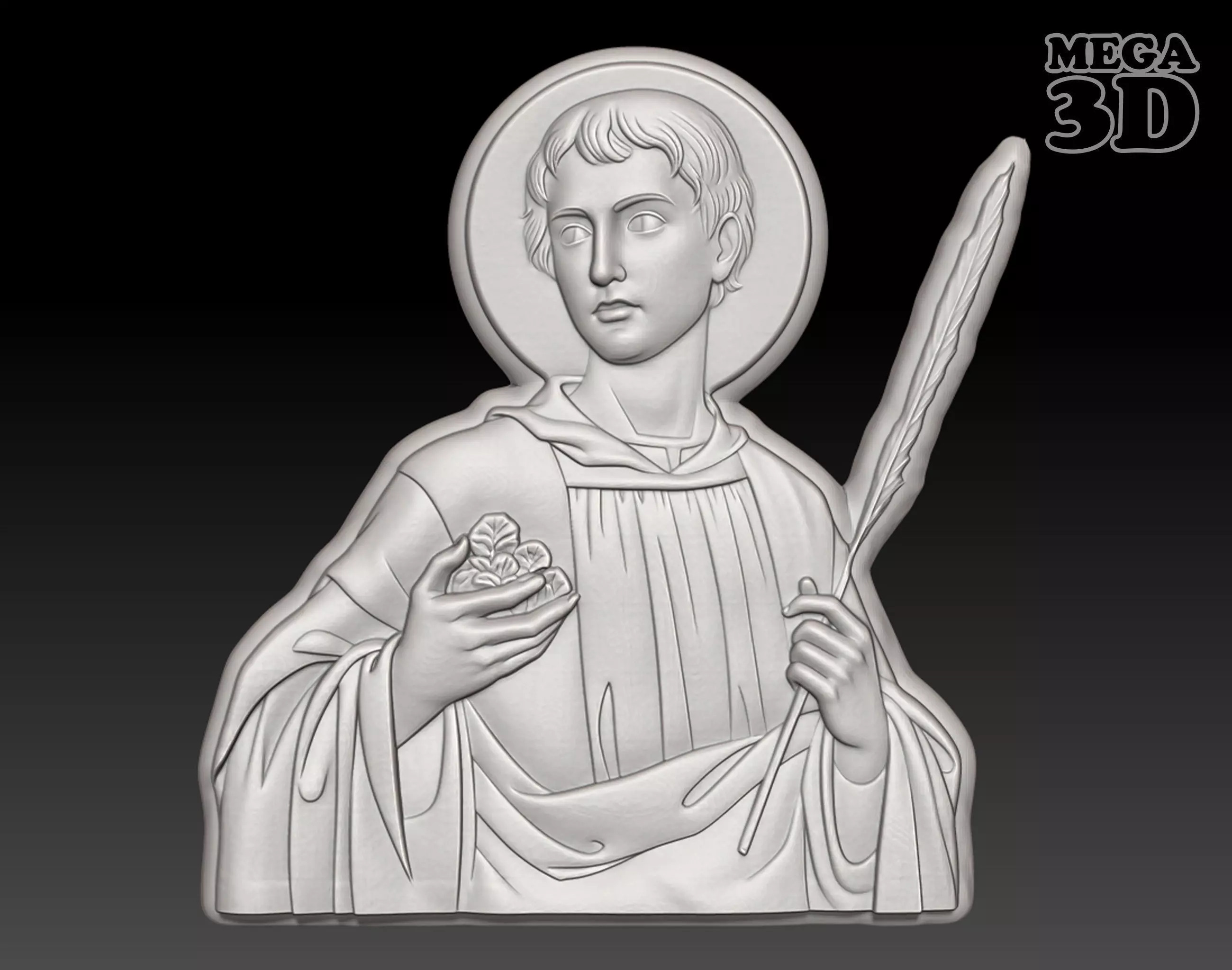 Saint Stephen the Martyr - 250428 3D print model_0