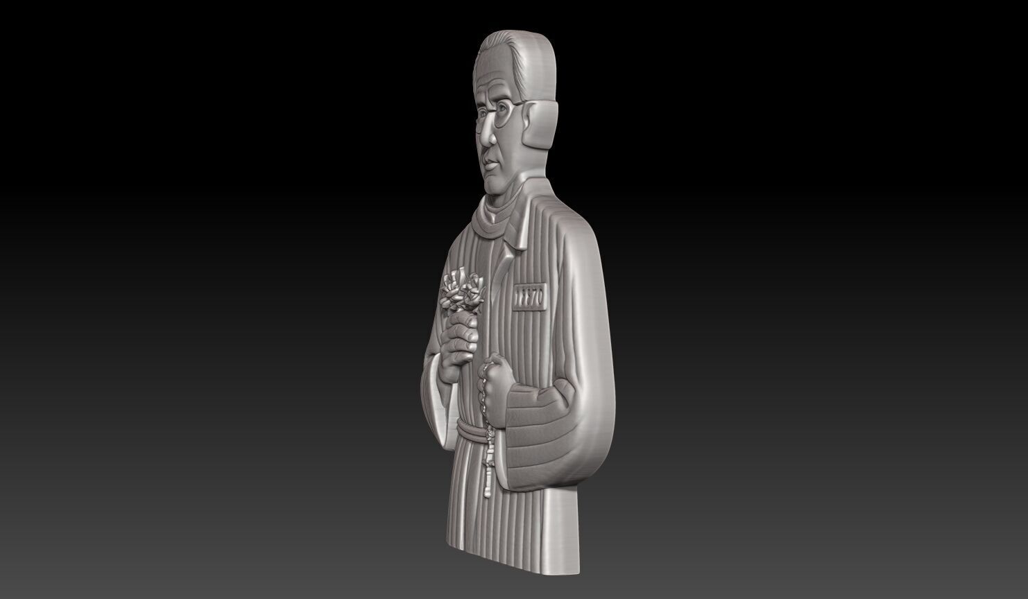 Saint Maximilian Kolbe - 250428 3D print model_1