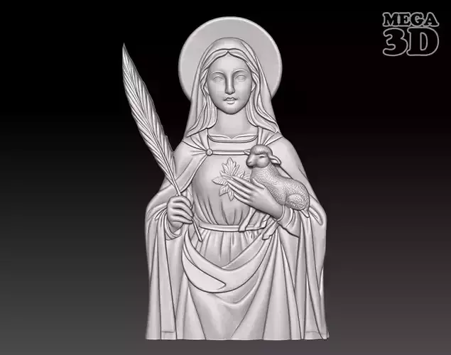 Saint Agnes of Rome - 250428 3D print model