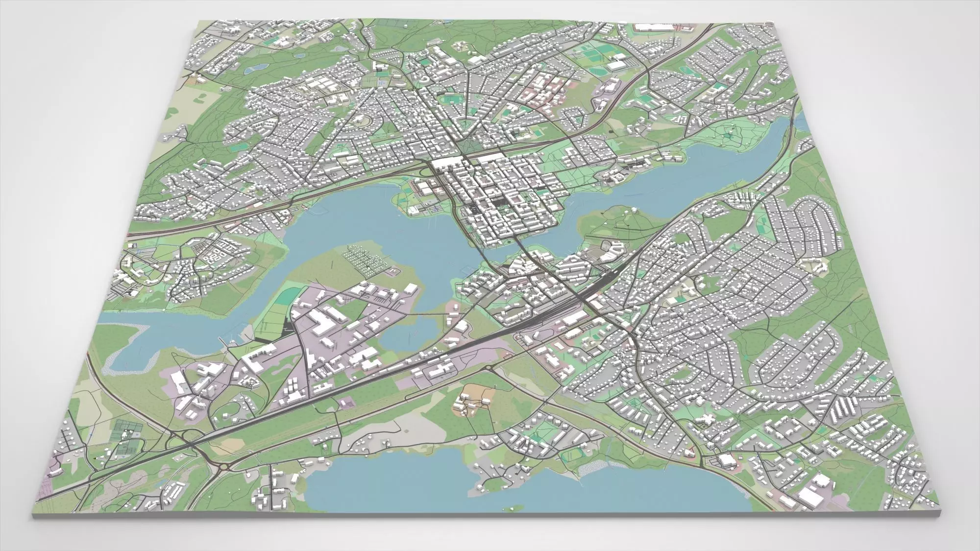 Cityscape Hameenlinna Finland 3D model