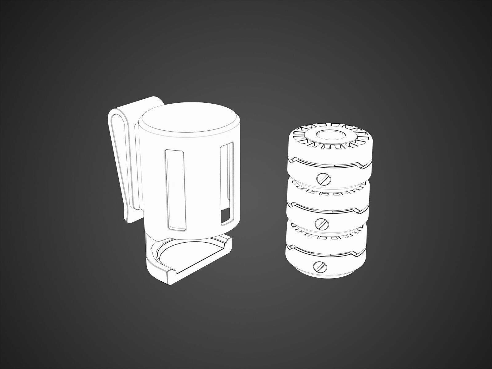 The Batman 2022 Sticky Mine Bomb Belt Set - Costume Cosplay 3D print model_4