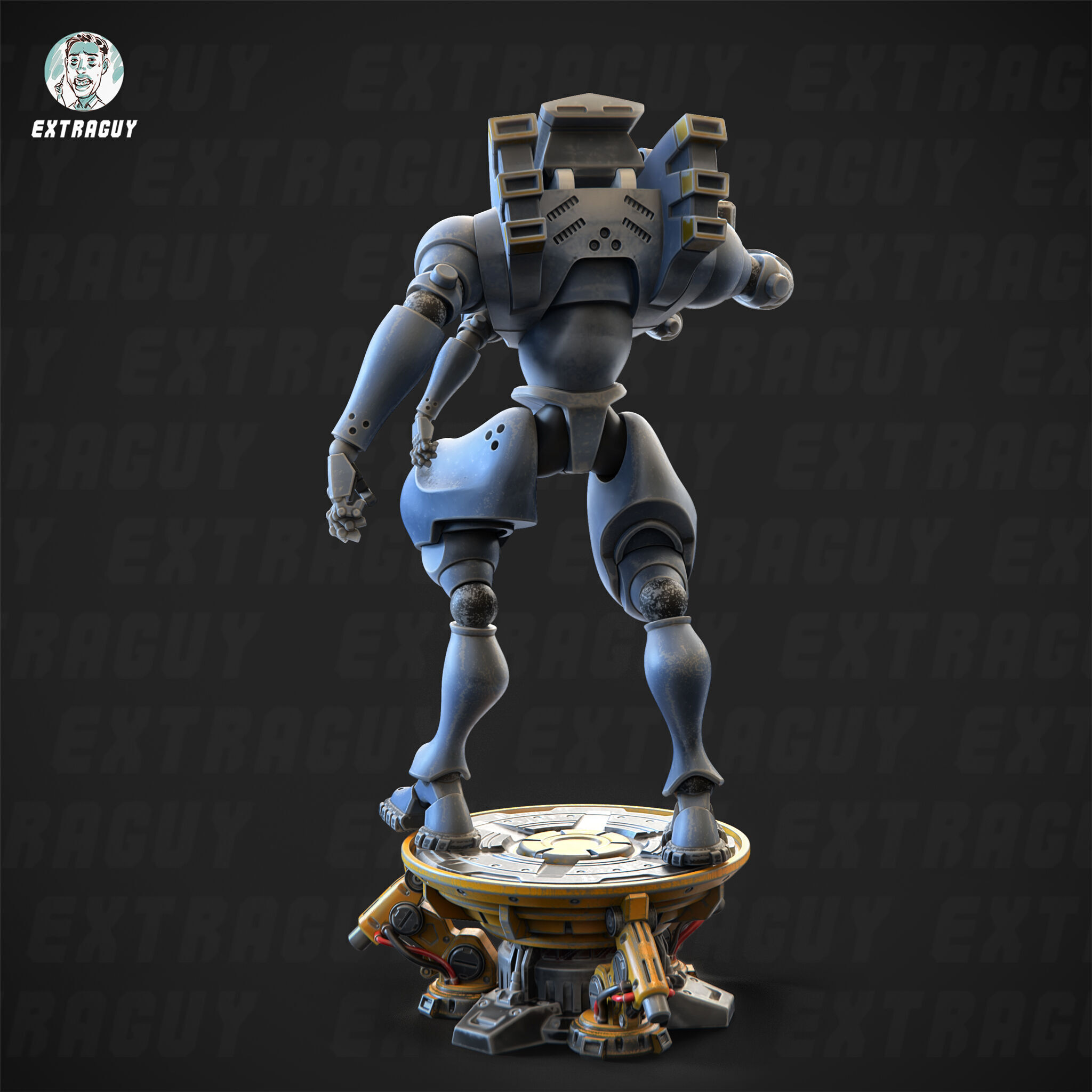 Robot Suit Type 303 Poseable Set 100mm 3D print model_3