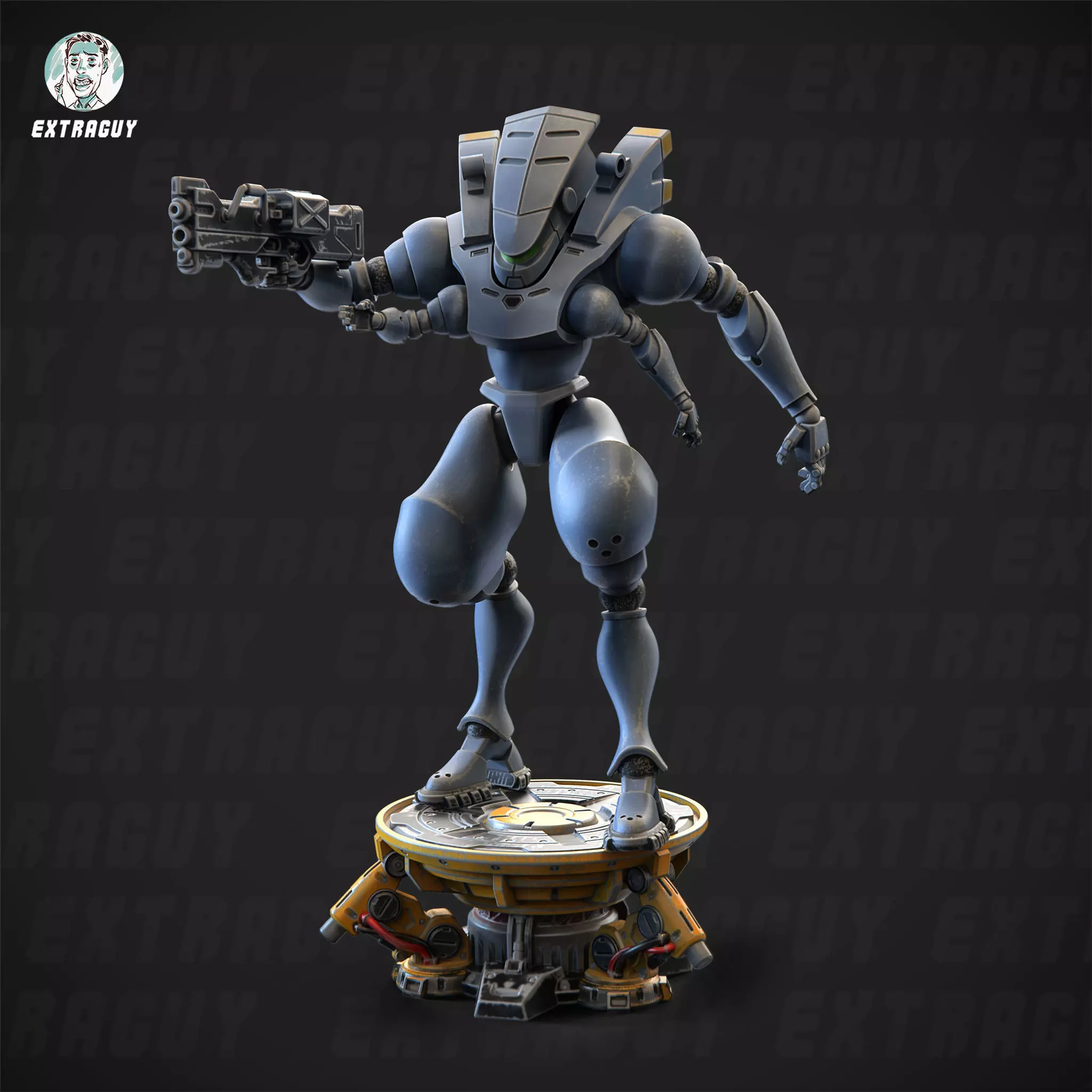 Robot Suit Type 303 Poseable Set 100mm 3D print model_0