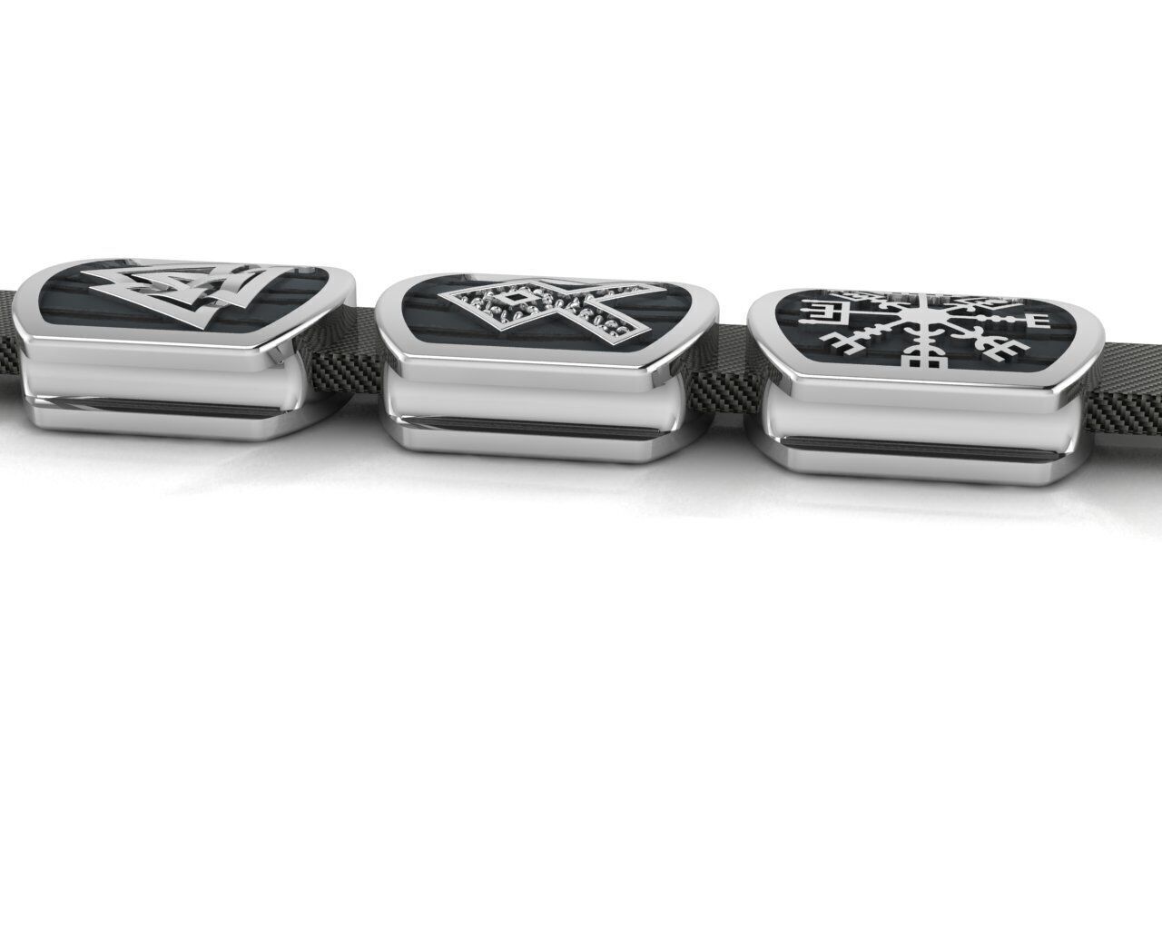 Rune Bracelet Parts 3D print model_1