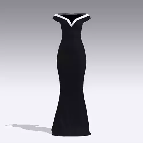 dress deep v neckline modern