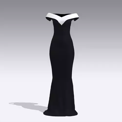 dress black and white collar look