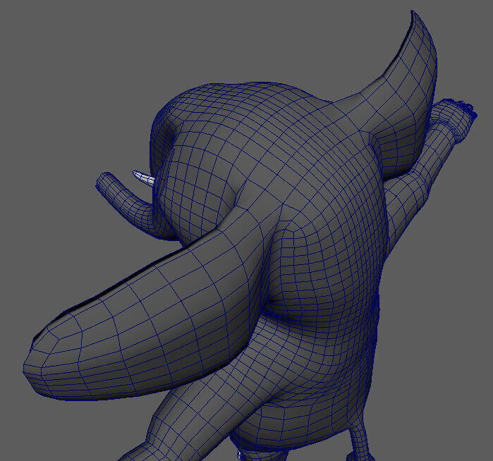 Anthropomorphic Elephant 3D Model Low-poly 3D model_19