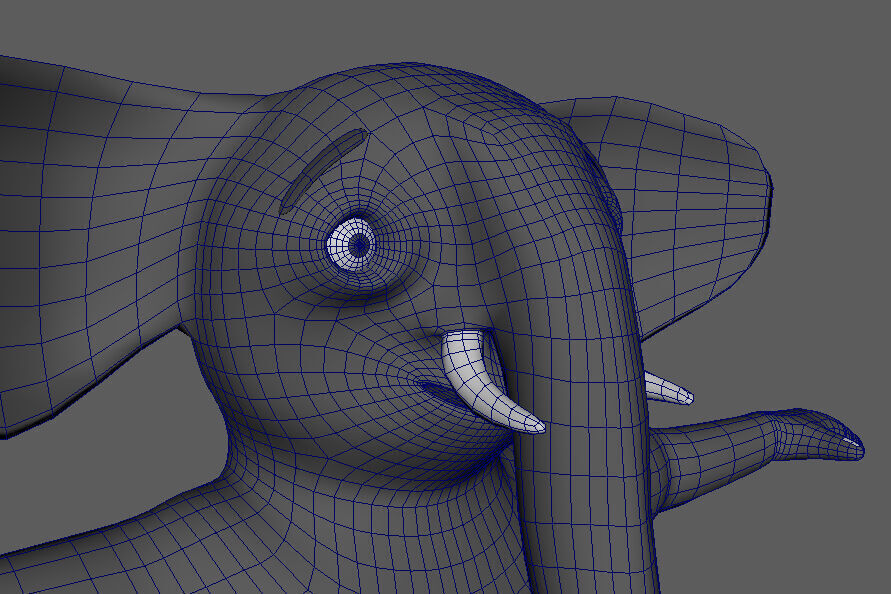 Anthropomorphic Elephant 3D Model Low-poly 3D model_11