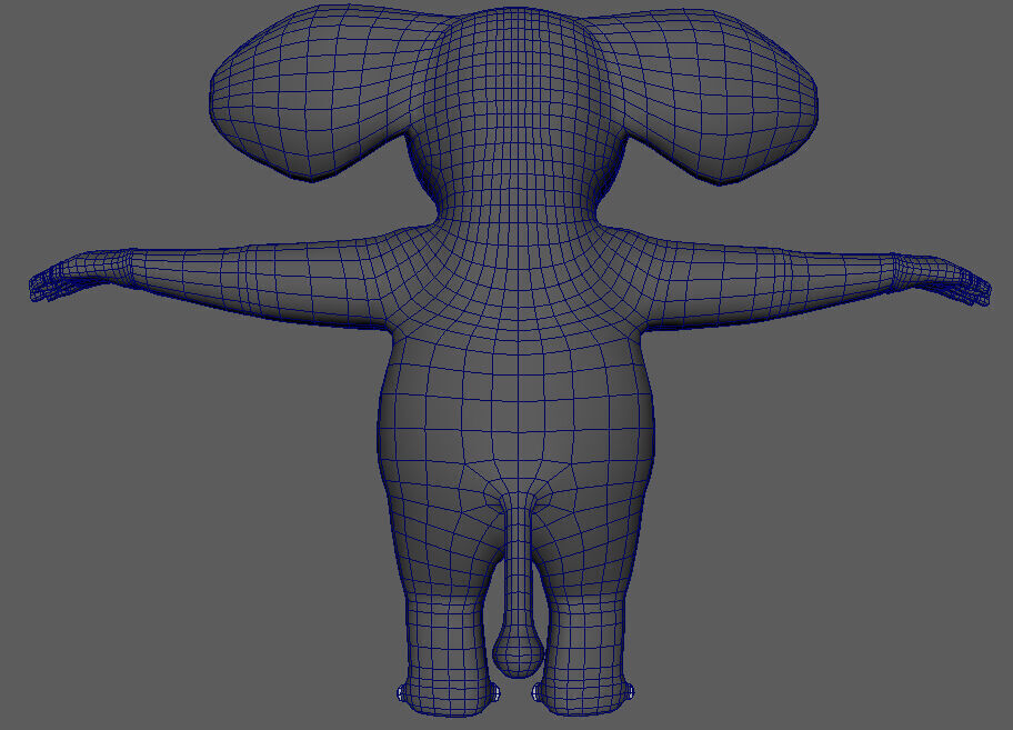 Anthropomorphic Elephant 3D Model Low-poly 3D model_7