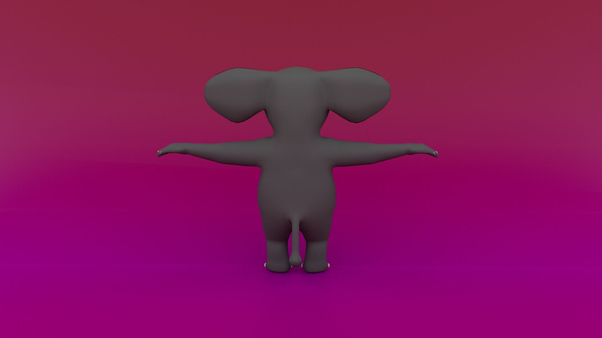 Anthropomorphic Elephant 3D Model Low-poly 3D model_6