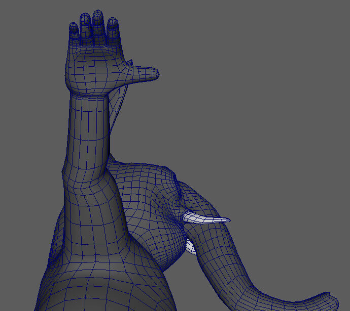 Anthropomorphic Elephant 3D Model Low-poly 3D model_13