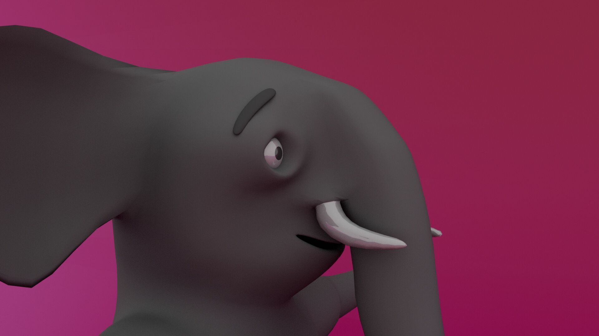 Anthropomorphic Elephant 3D Model Low-poly 3D model_10