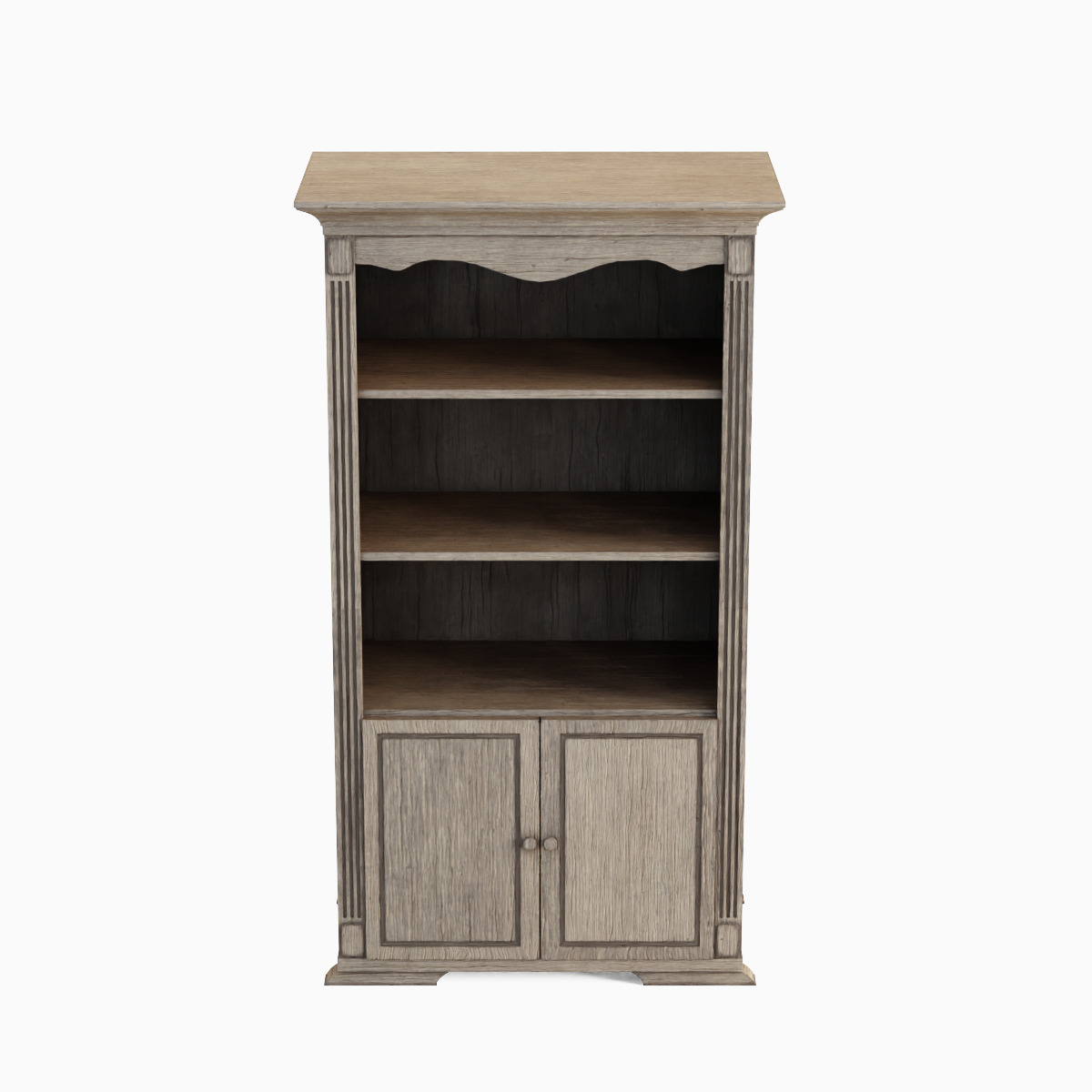 Antique Cupboard 03 Low-poly 3D model_5