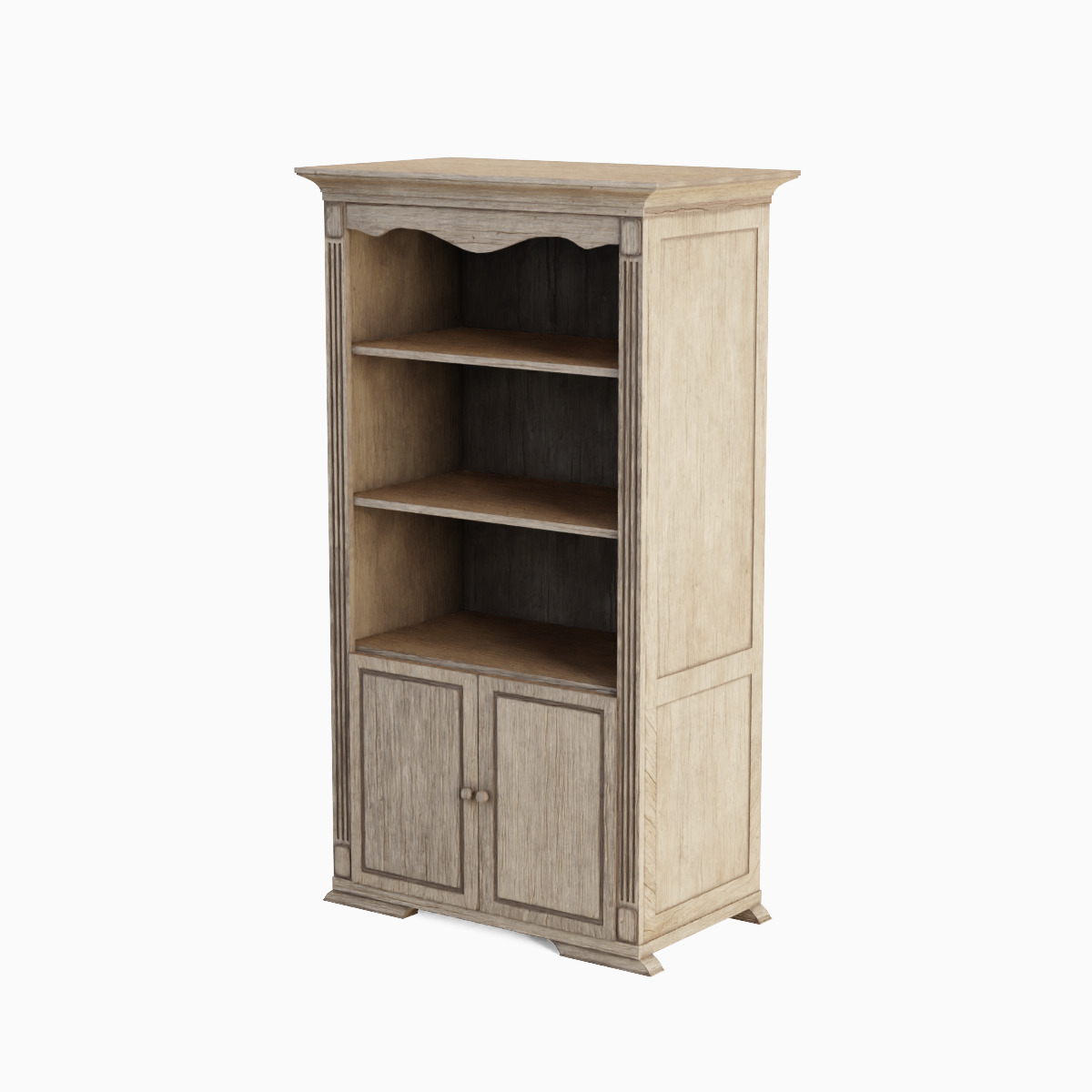 Antique Cupboard 03 Low-poly 3D model_1