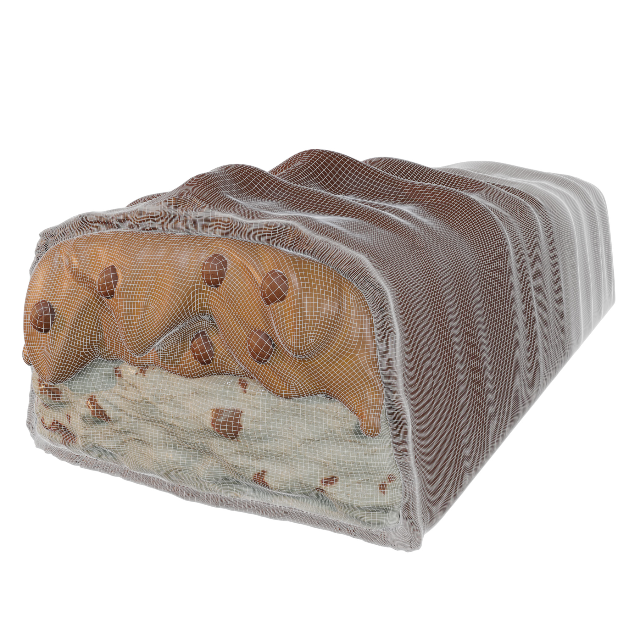 Detailed Snickers Chocolate Bar 3D Model 3D model_2