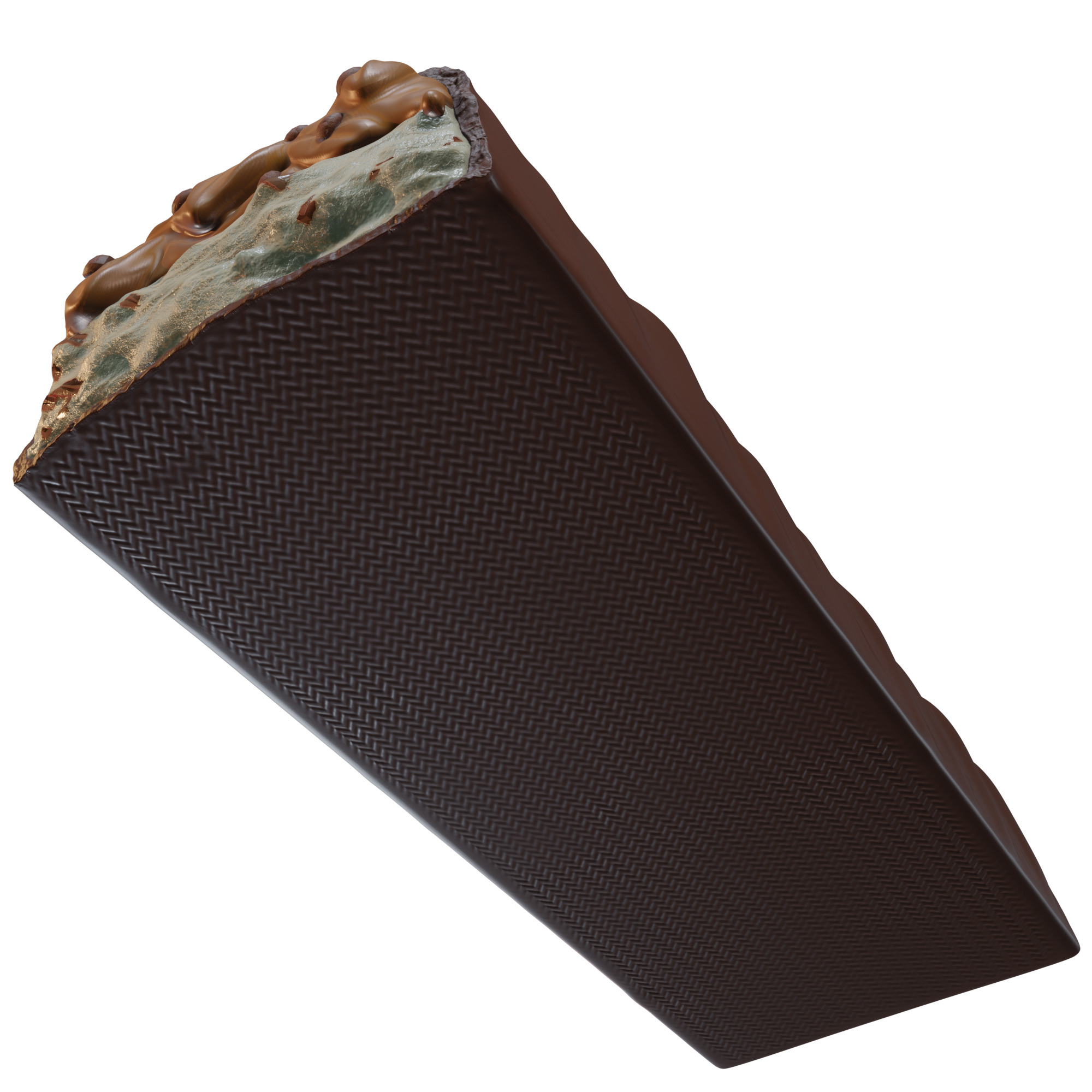 Detailed Snickers Chocolate Bar 3D Model 3D model_4