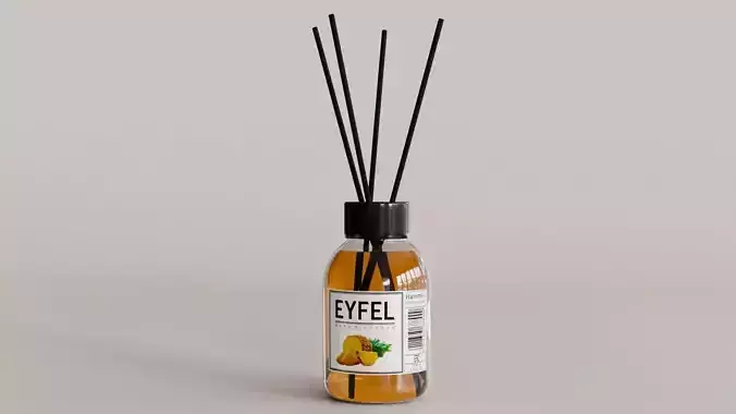 Eyfel Perfume Reed Diffuser Pineapple Low-poly 3D model