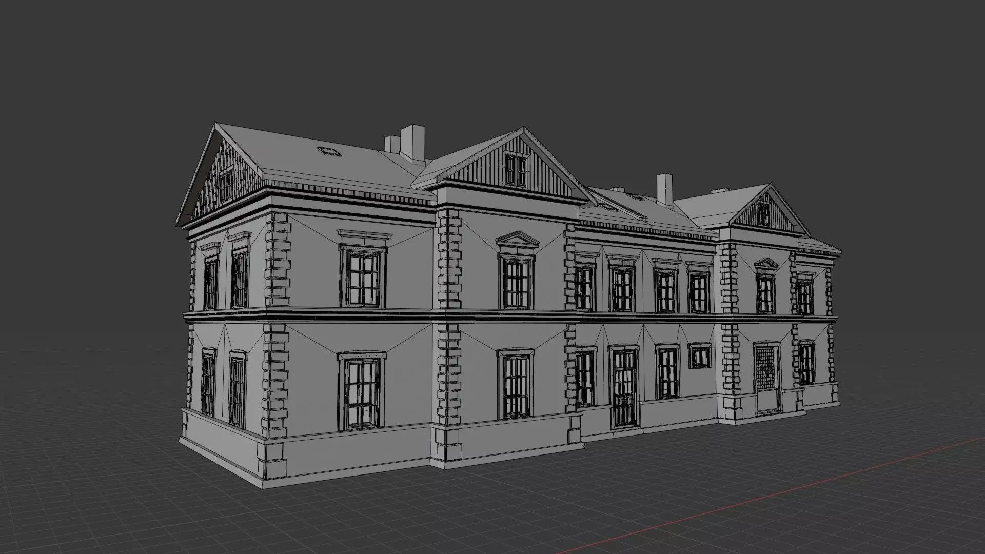 Charming czechoslovakia train station 3D print model