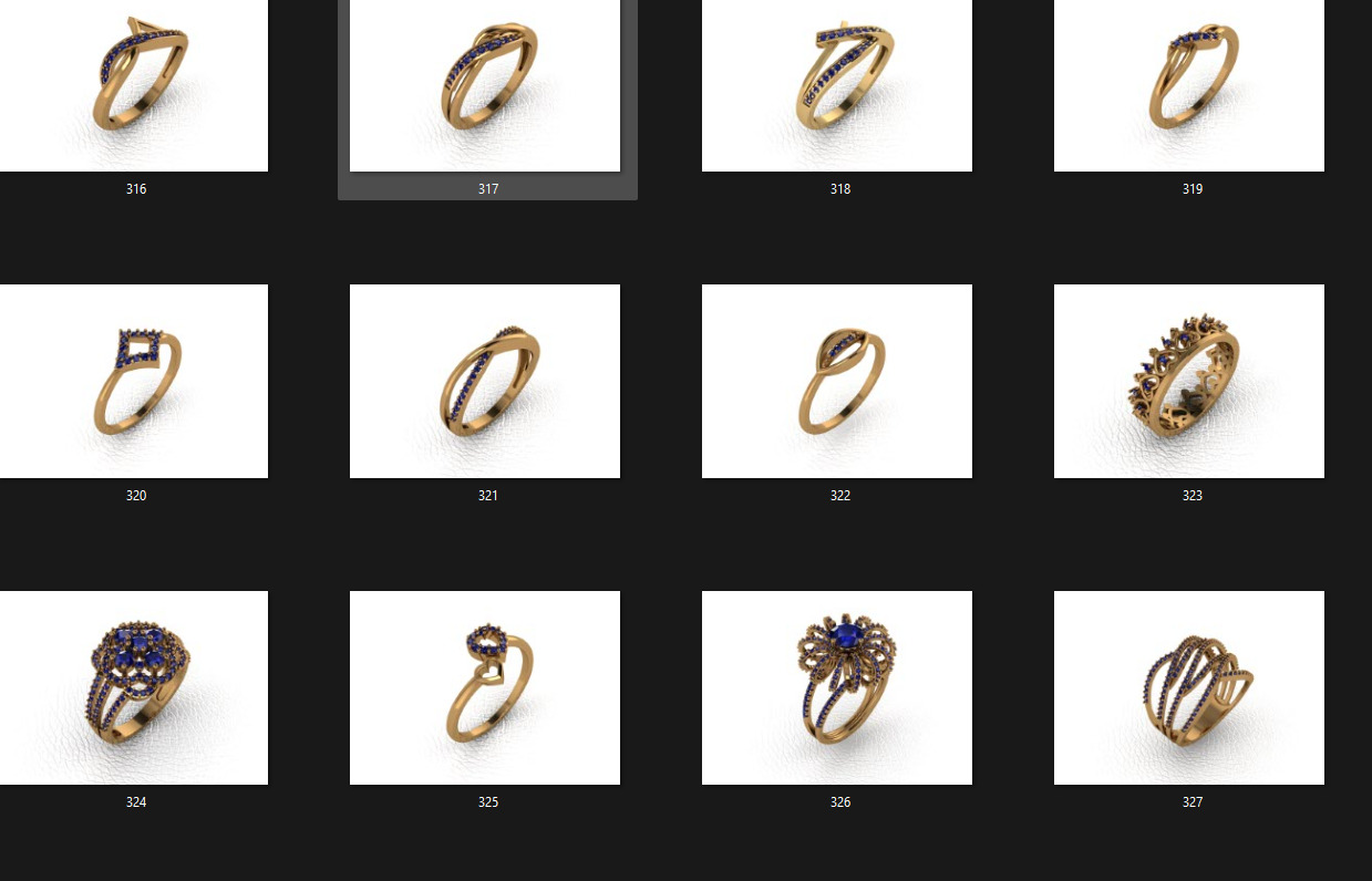 Crispy thin rings 400 models produced problem-free products 3D print model_17