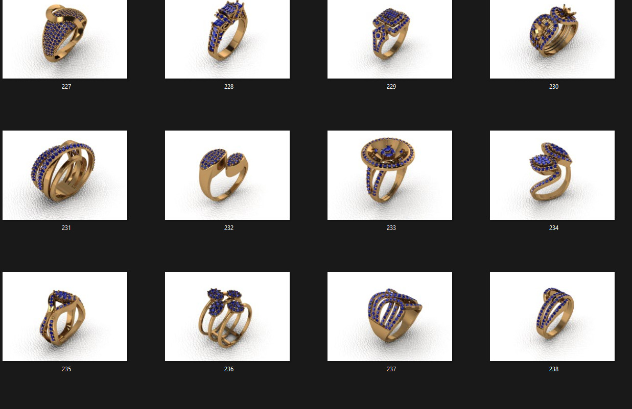 Crispy thin rings 400 models produced problem-free products 3D print model_11