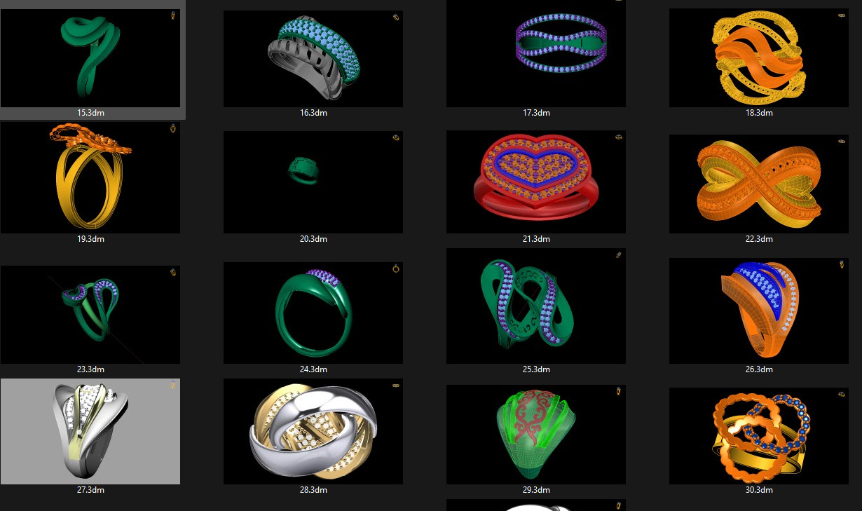 Crispy thin rings 400 models produced problem-free products 3D print model_26