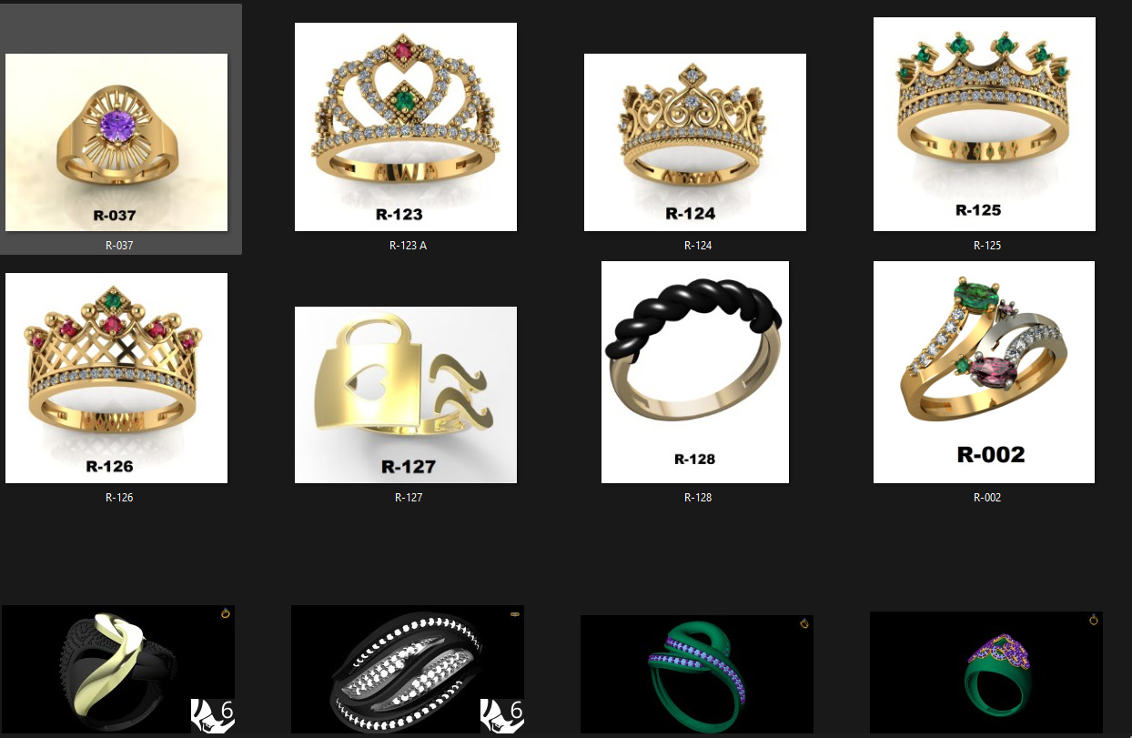 Crispy thin rings 400 models produced problem-free products 3D print model_25