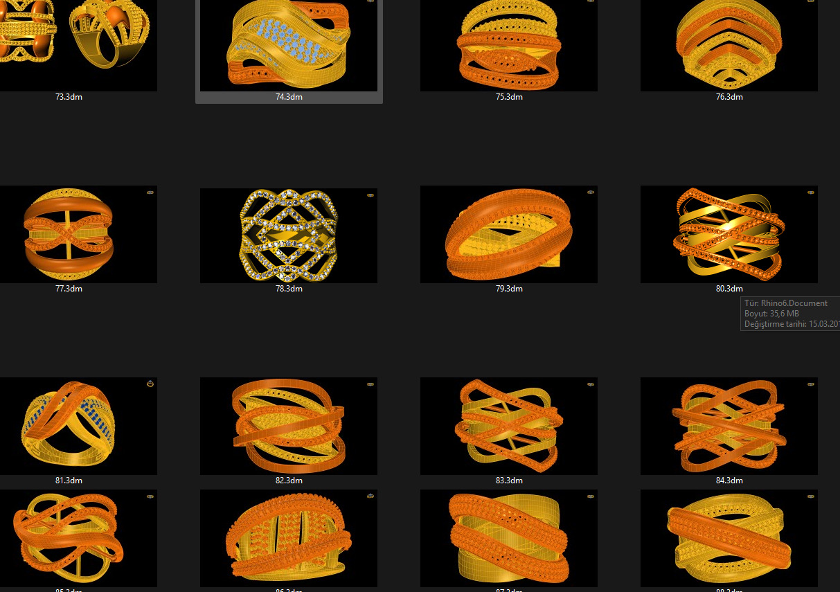 Crispy thin rings 400 models produced problem-free products 3D print model_27