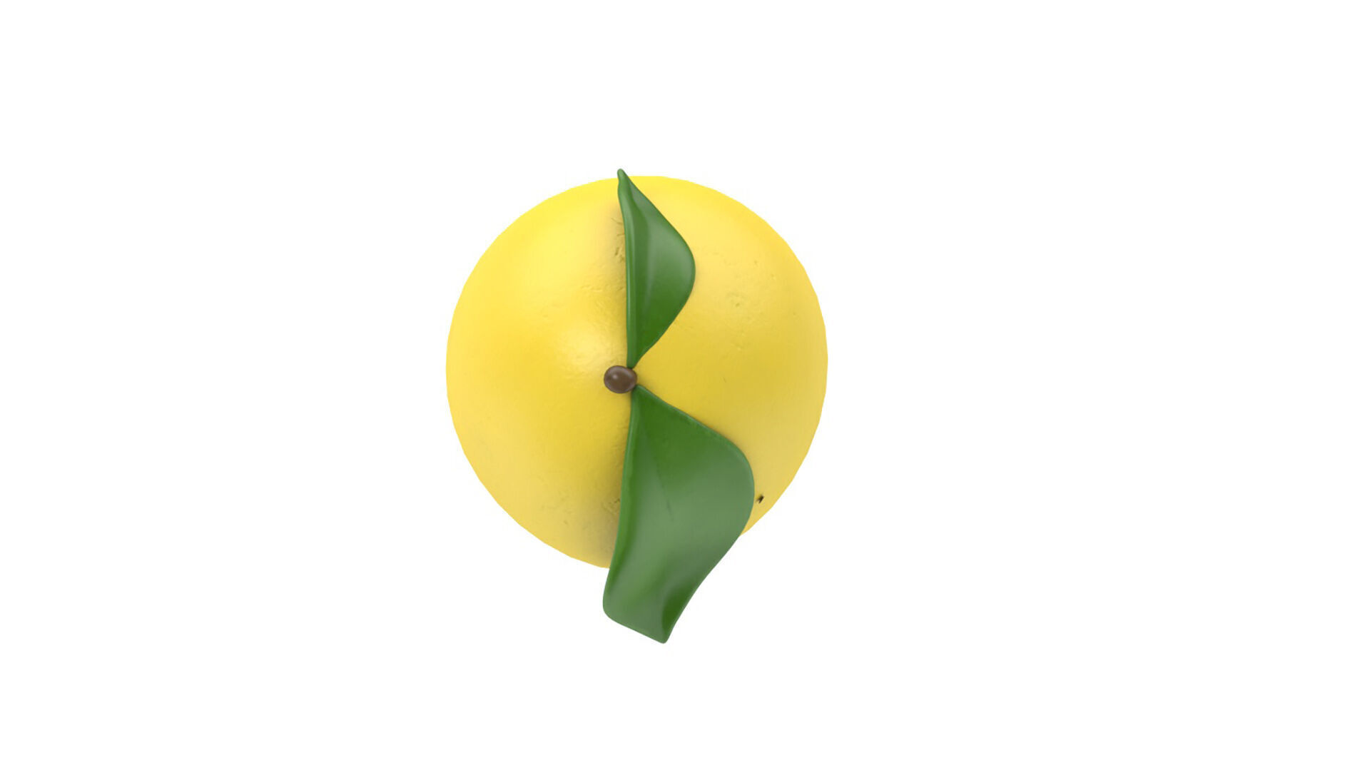 Lemmon icon Low-poly 3D model_4