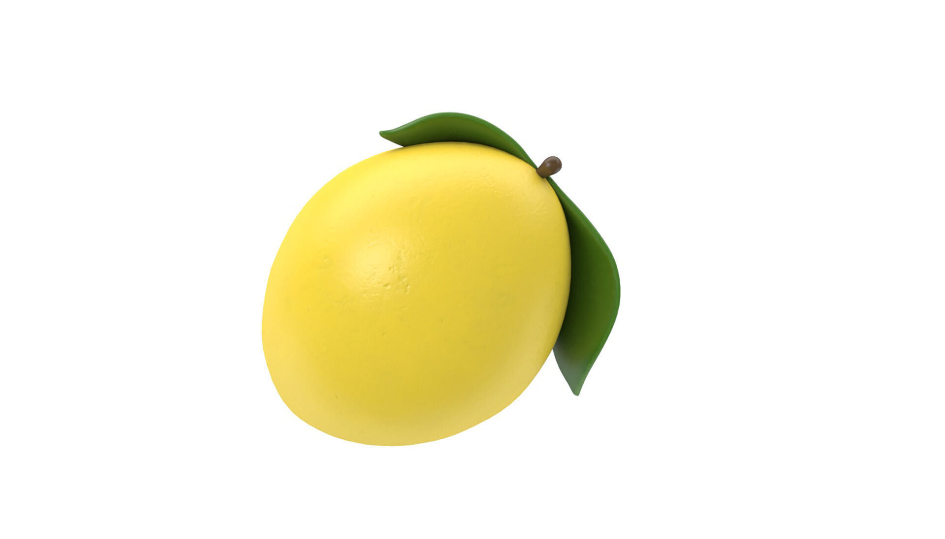 Lemmon icon Low-poly 3D model_3