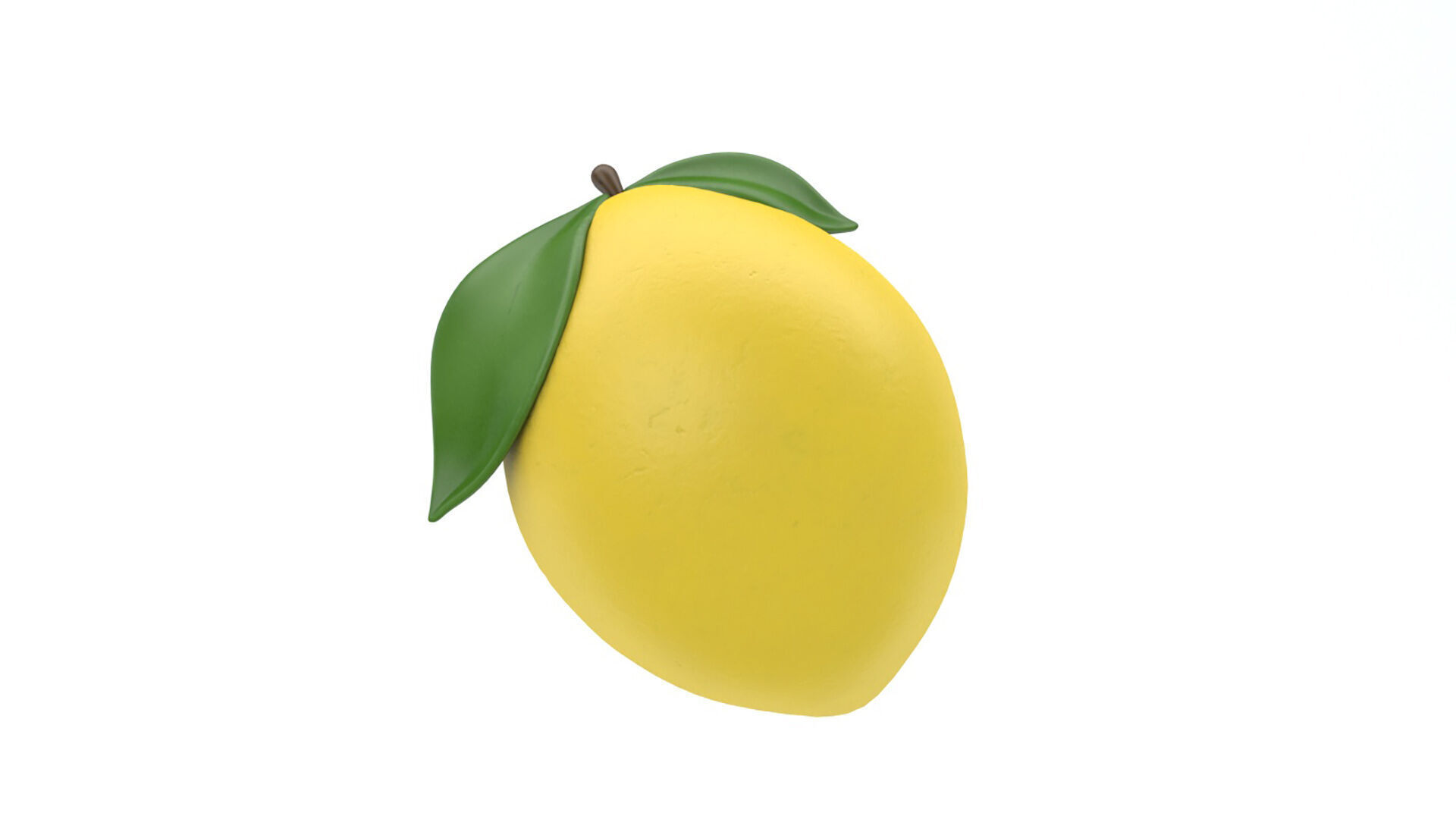 Lemmon icon Low-poly 3D model_1