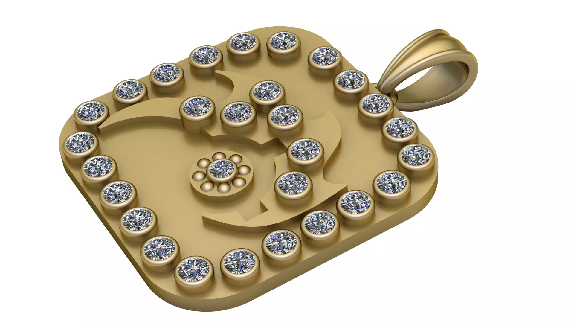 ARITIFICIAL BEATS PANDANT 3D PRINTABLE MODAL 3D print model