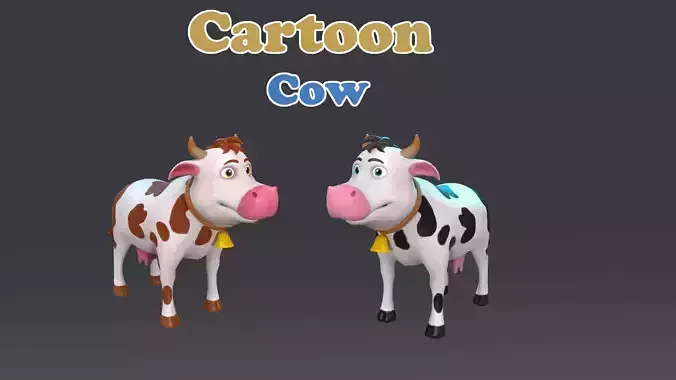 Cartoon Cow Animated