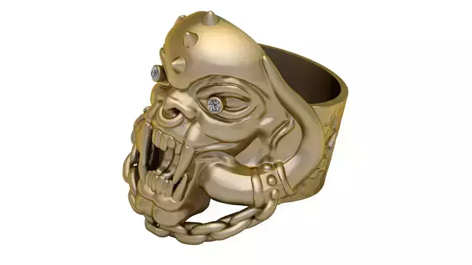 skull ring  PANDANT 3D PRINTABLE MODAL 