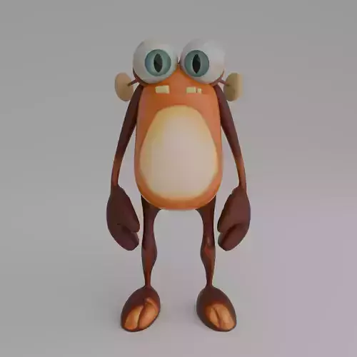 Blinky - Cute Cartoon Character 3D Model