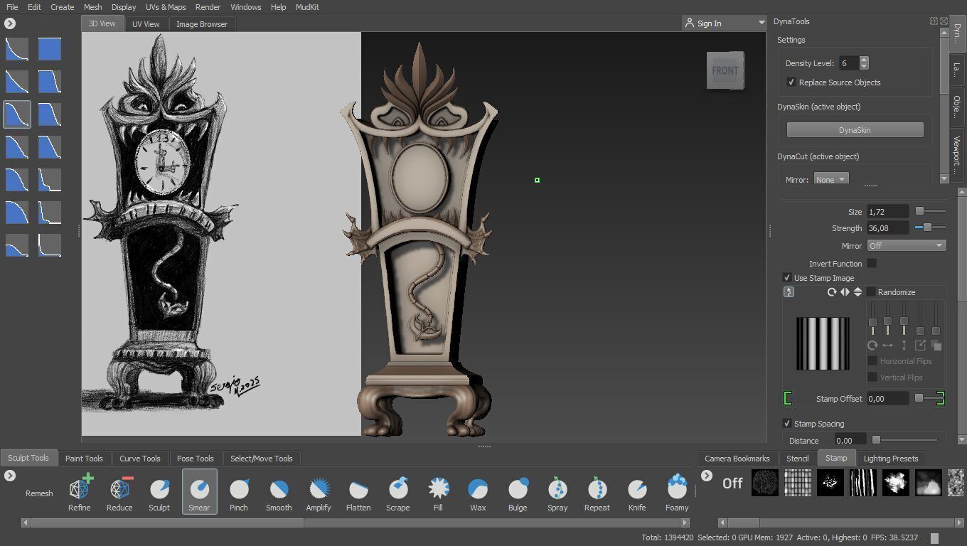 Haunted Mansion Grandfather Clock 3D Printable Sculpt 3D print model_24