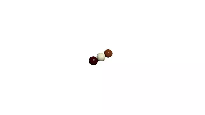 Mini Chocolate Waffle Balls 3D model