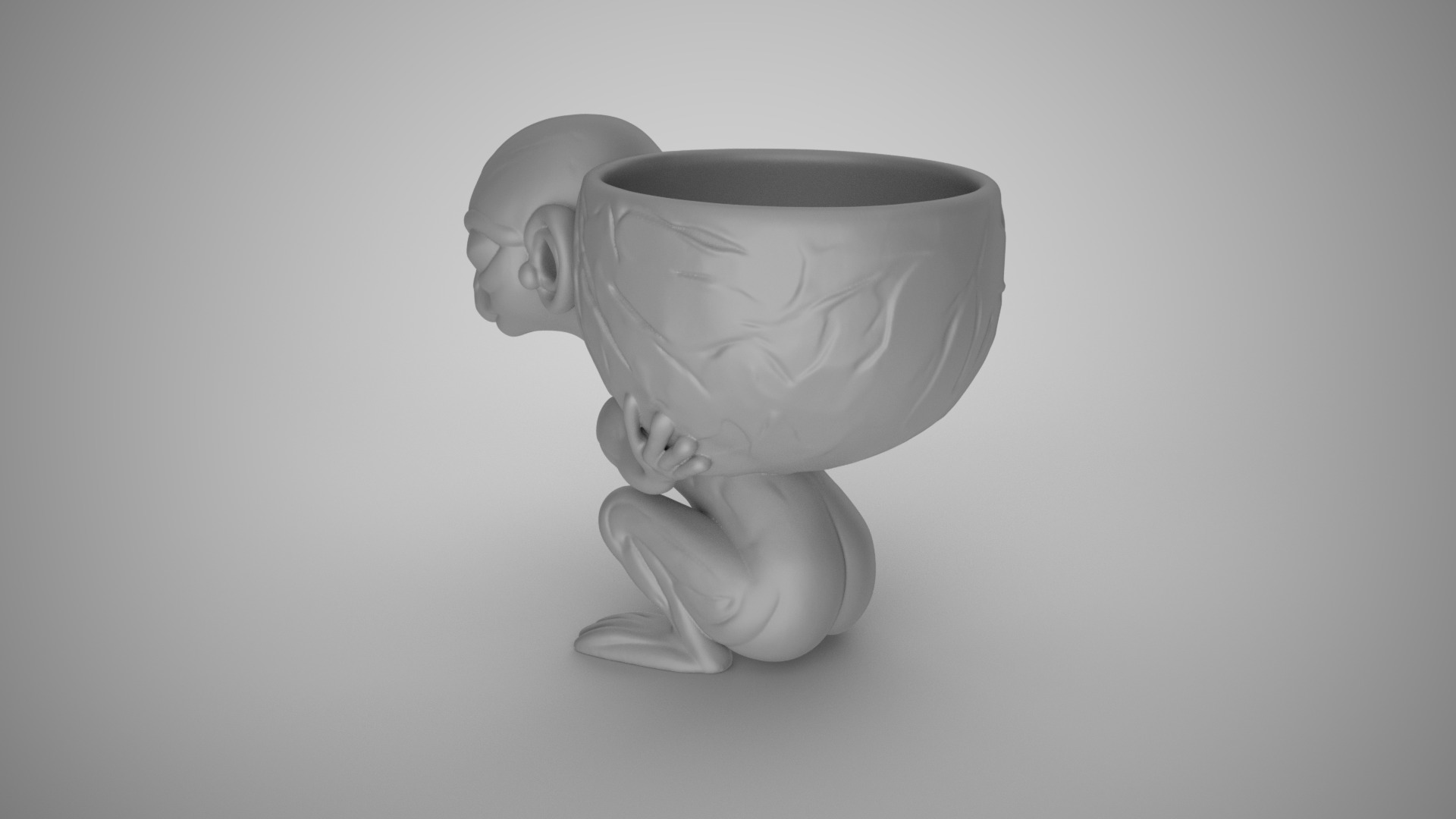 Alien Pot 3D print model_6