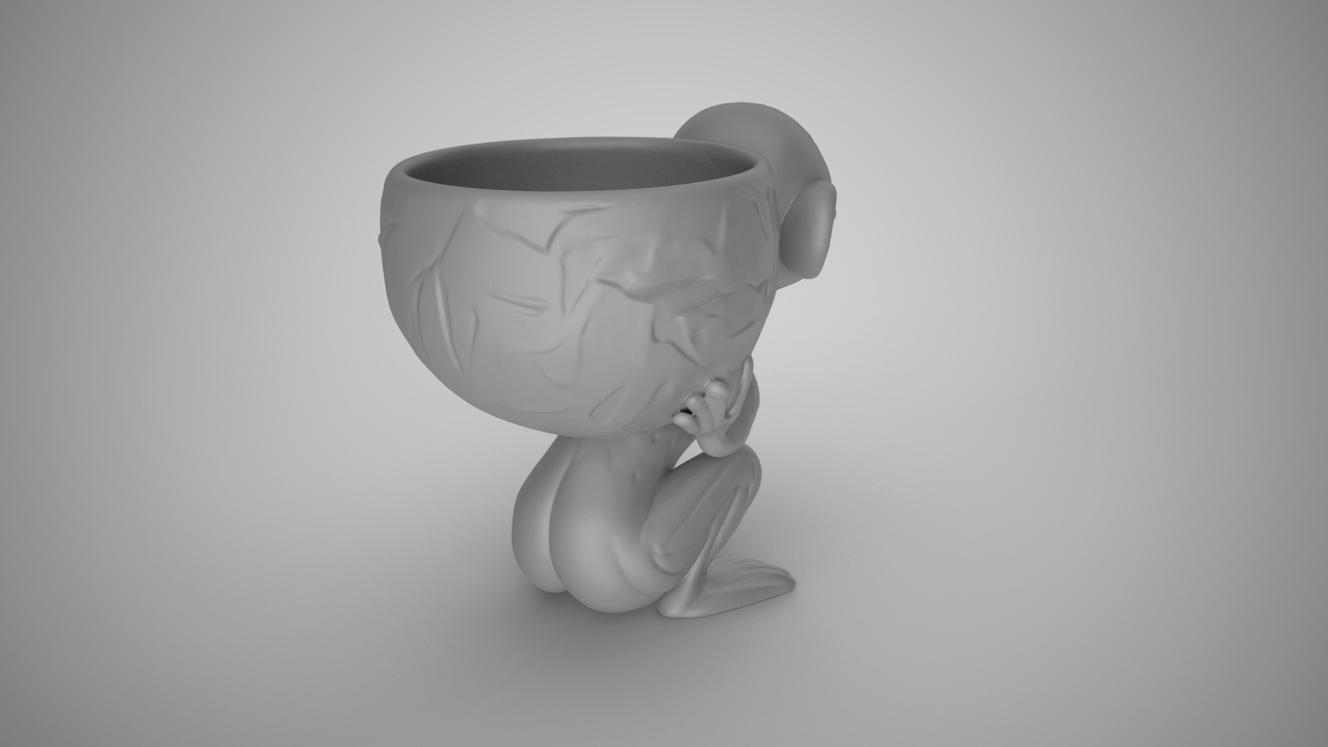 Alien Pot 3D print model_4