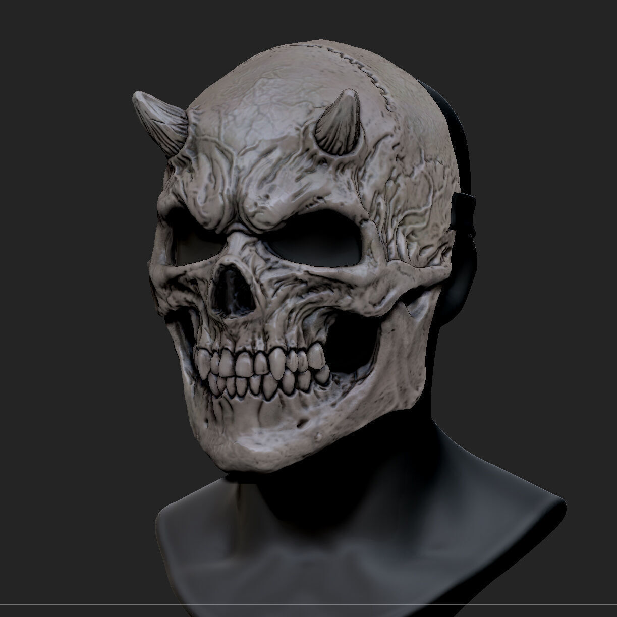 mask  skull 3D print model_7