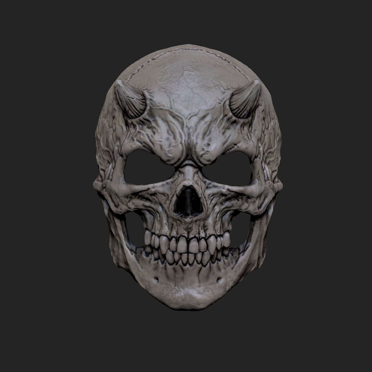 mask  skull 3D print model_8