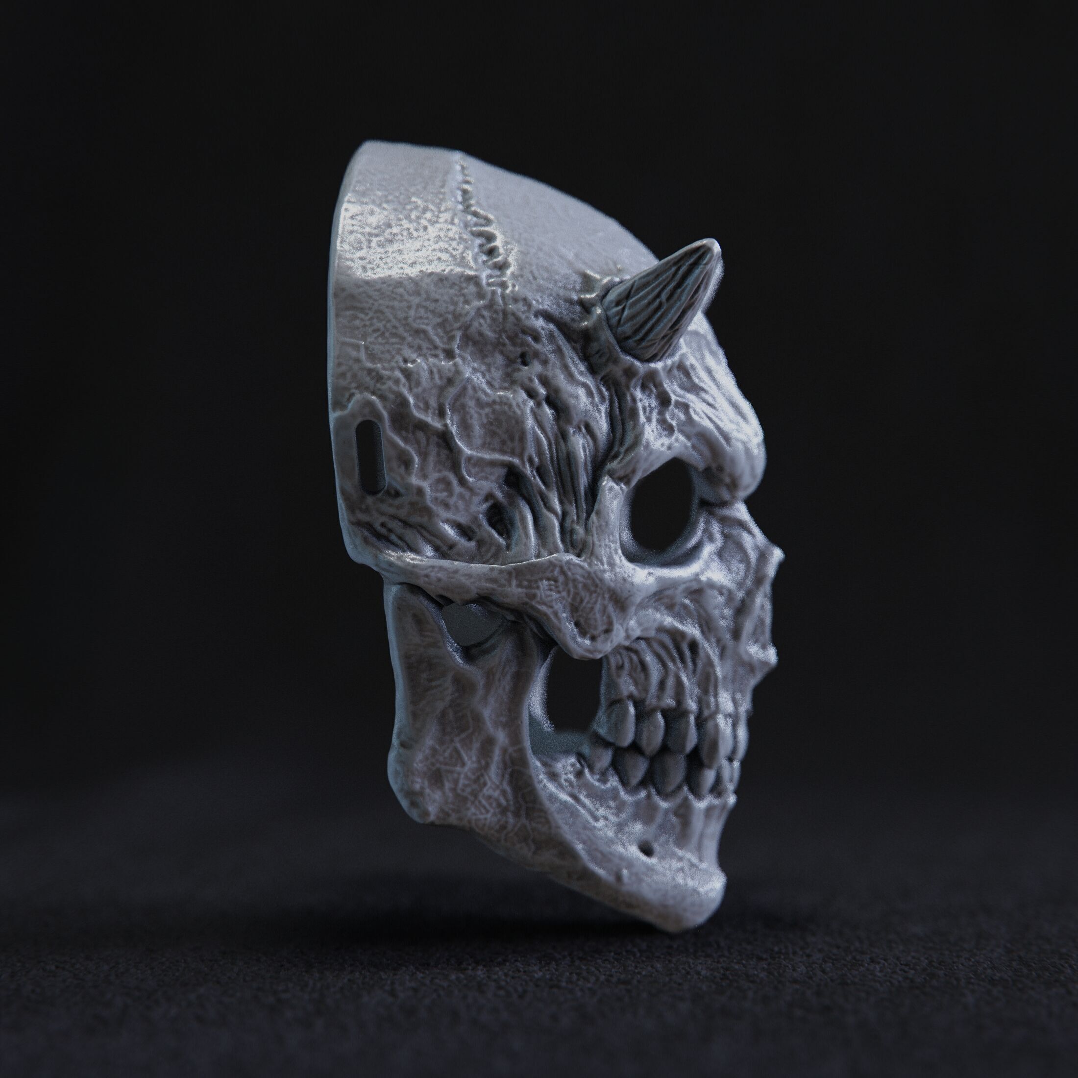 mask  skull 3D print model_4