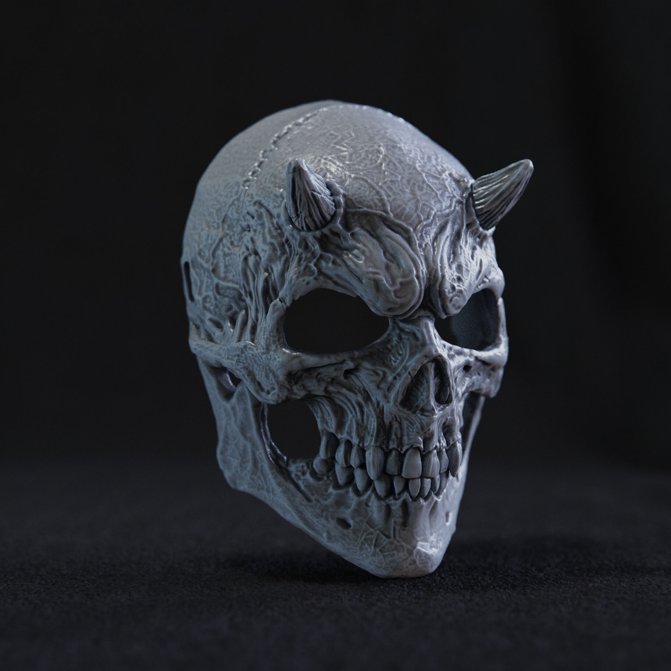 mask  skull 3D print model_3