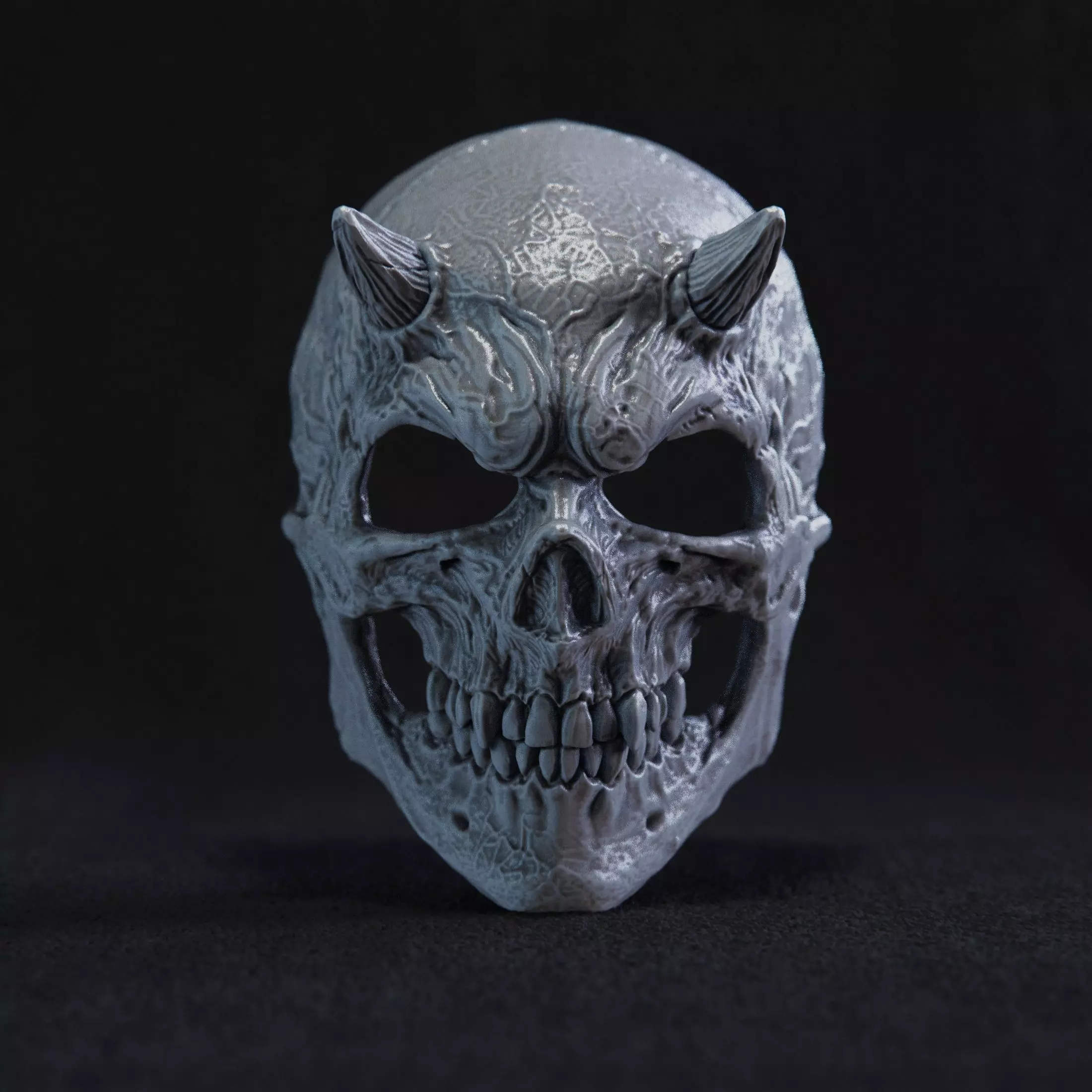 mask  skull 3D print model_0