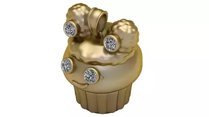CUTE ICE CREAM  PANDANT 3D PRINTABLE MODAL  3D print model