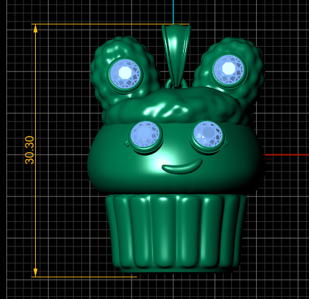 CUTE ICE CREAM  PANDANT 3D PRINTABLE MODAL  3D print model_3