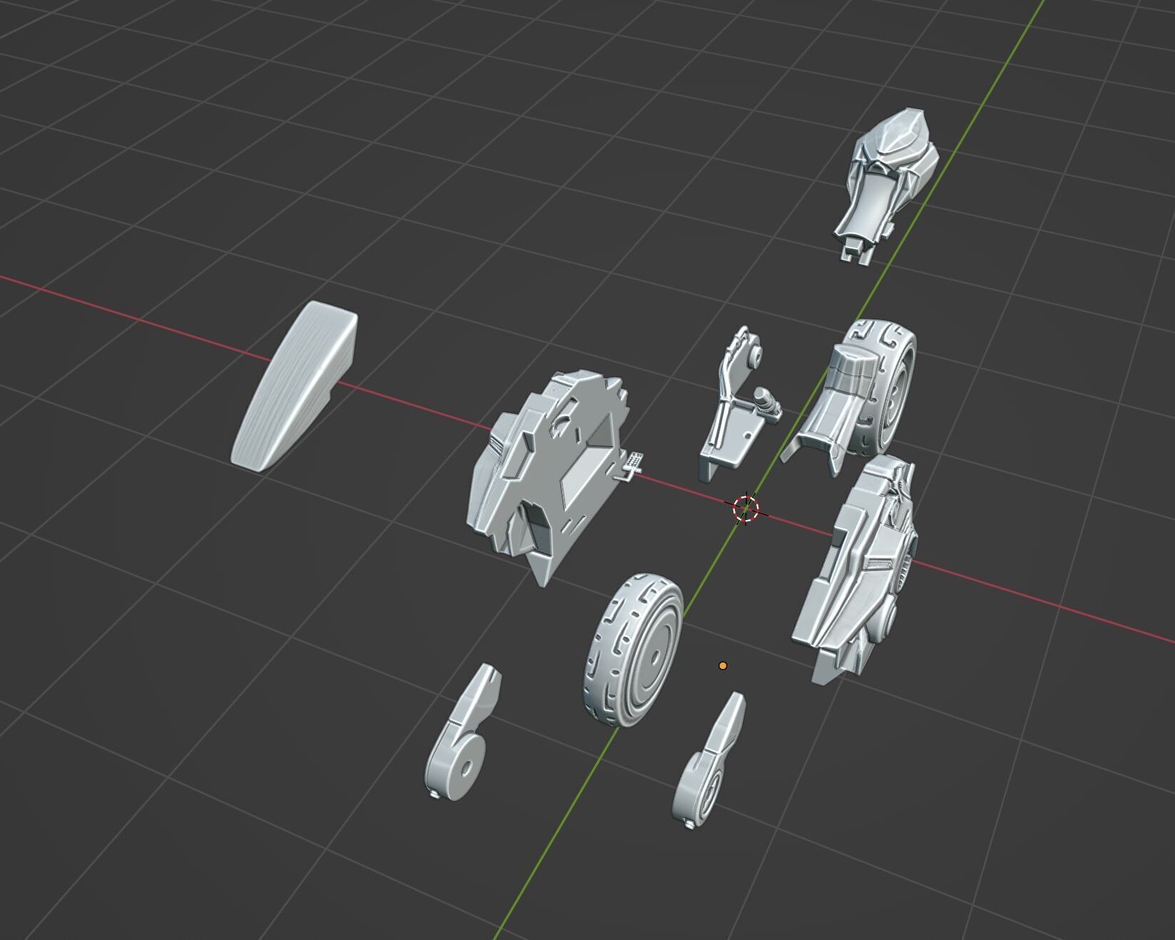 Cyberbike 3D print model_4