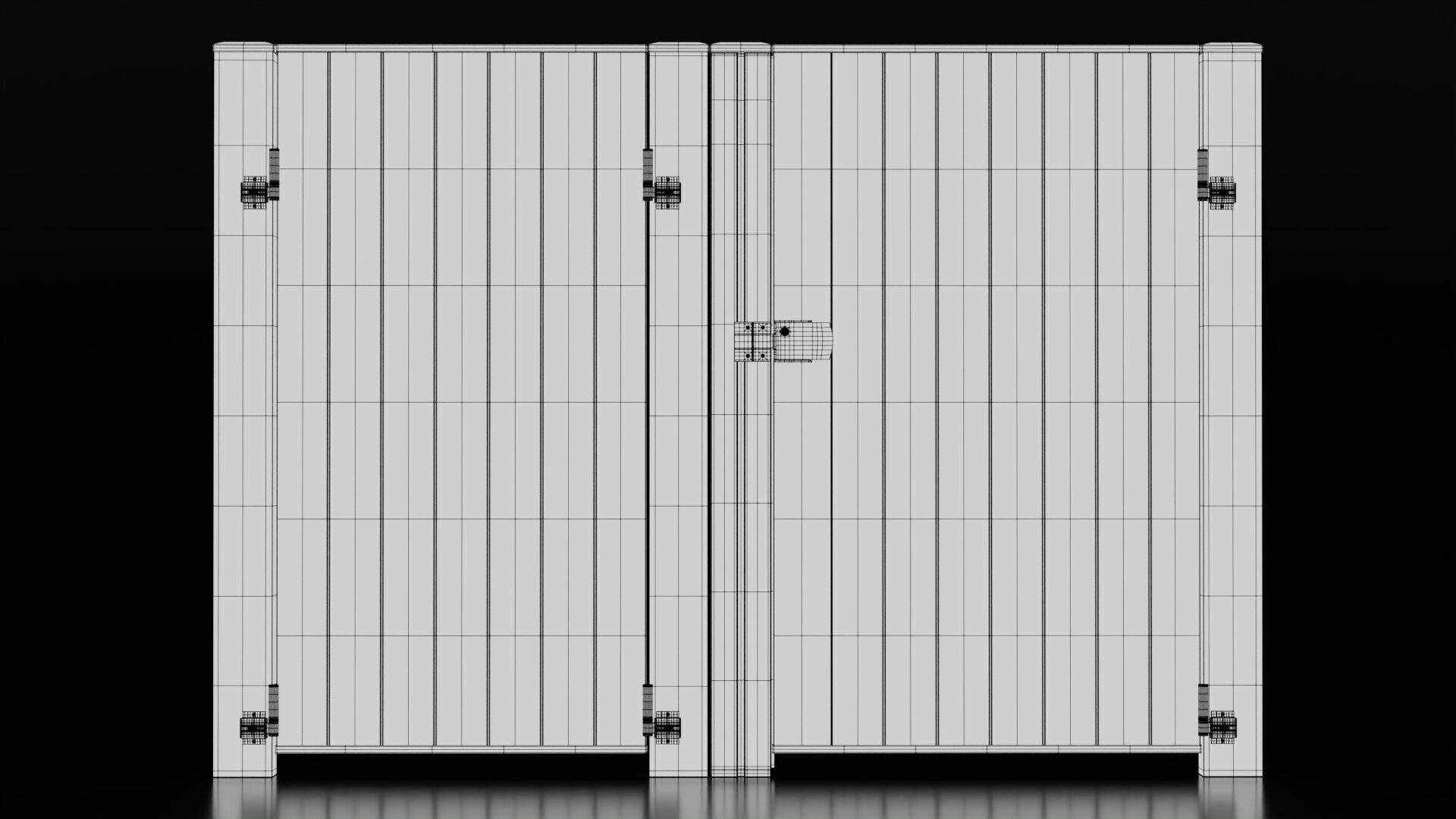 Metallic Gate 3D model_9