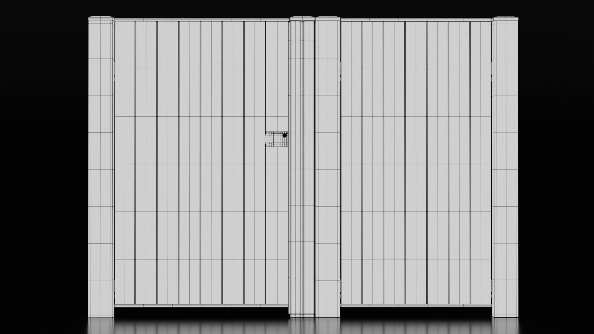 Metallic Gate 3D model_8