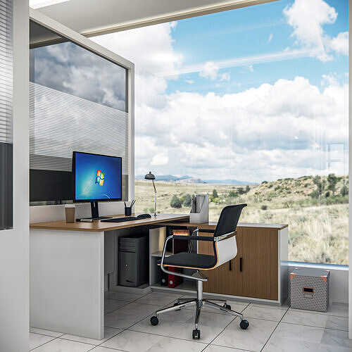 Modern realistic Office interior design  3D model