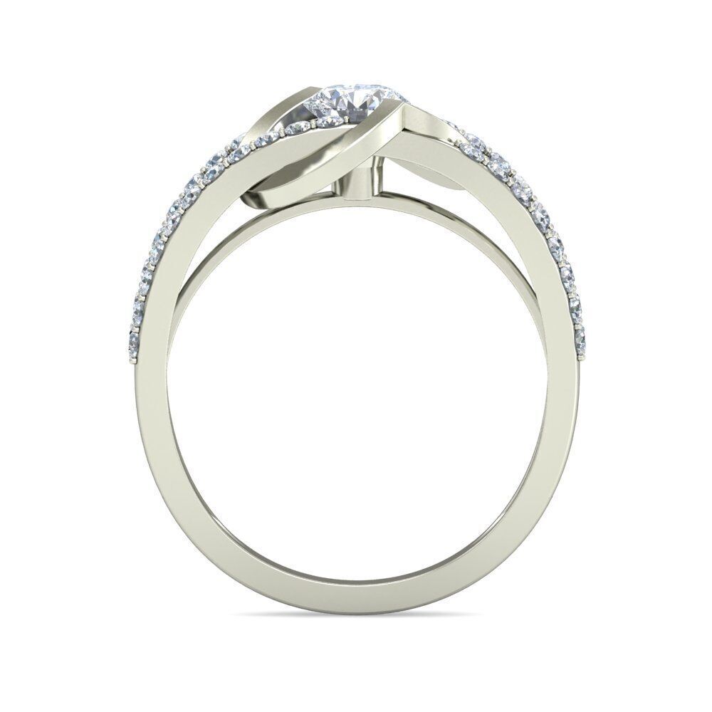 Women Ring Render 3dm STL OBJ FBX Details 3D print model_1